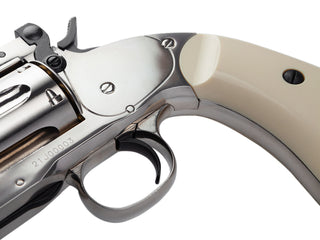 ASG SCHOFIELD 6" PELLET AIRGUN SILVER & IVORY GRIP