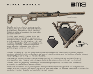 Black Bunker BM8 Tan .22 Survival Rifle .22