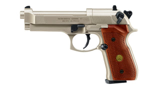 Beretta M92 Co2 Nickel Wood Grip .177
