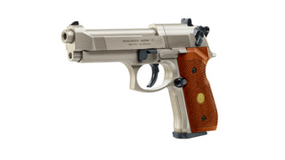 Beretta M92 Co2 Nickel Wood Grip .177