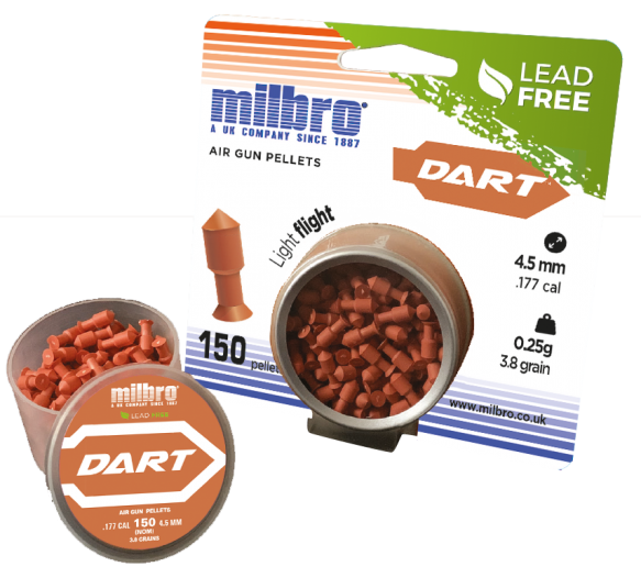 Milbro Darts Lead Free 177 3 8gr 150pc AirGuns Liverpool milbro-darts-lead-free-177-3-8gr-150pc-airguns-liverpool