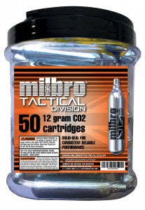 Milbro 12g CO2 Capsules 50 pack