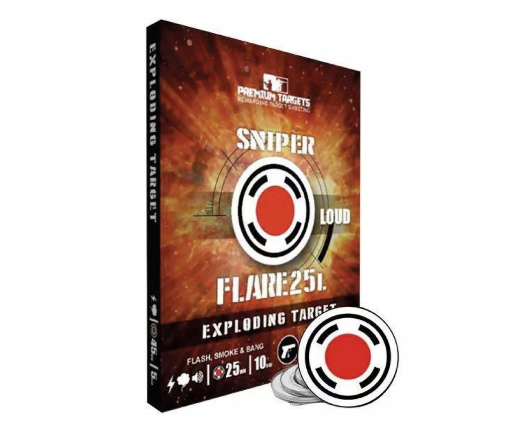 Reactive Flare Sniper Targets 10pk 25mm – AirGuns-Liverpool