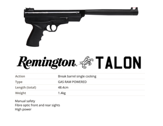 Remington Talon SYN Gas Ram Pistol .22