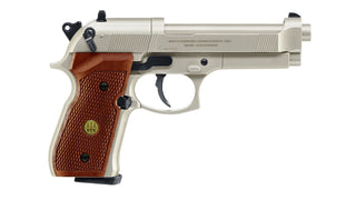 Beretta M92 Co2 Nickel Wood Grip .177