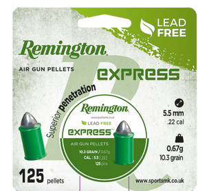 Remington express Lead Free .22 10.3gr 125gr